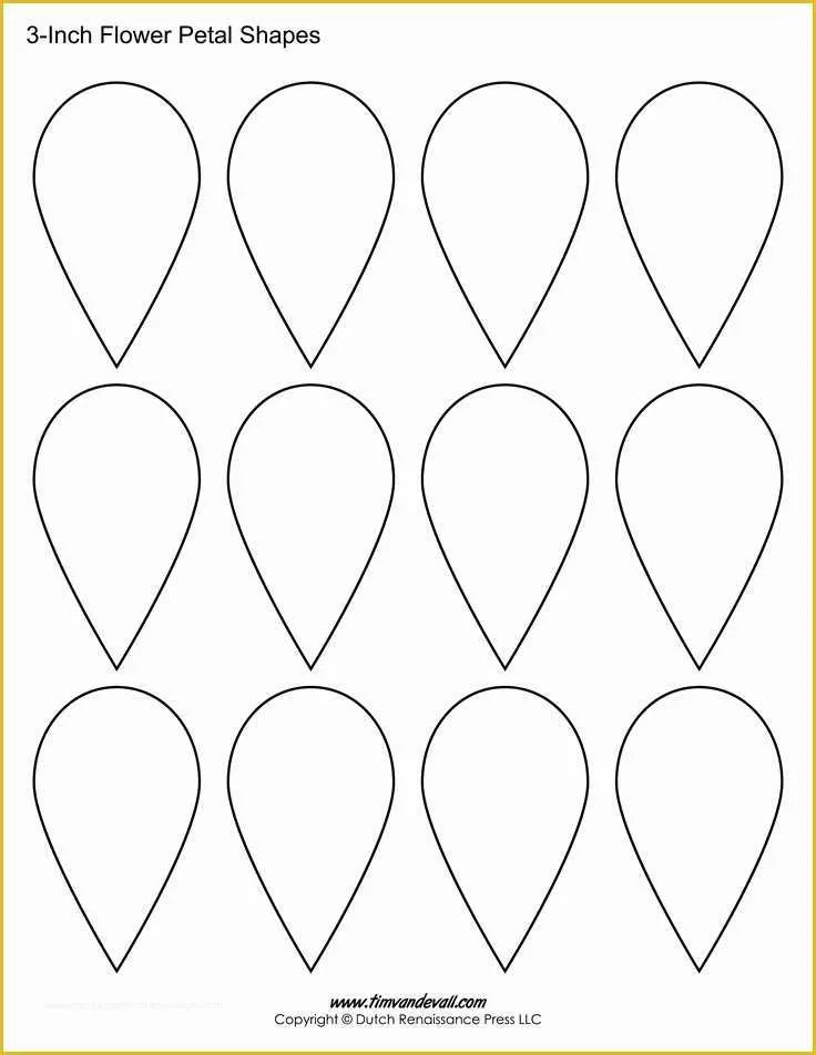 5 Petal Flower Template Free Printable Of Printable Flower Petal Stencils Printables