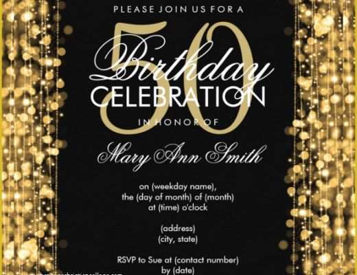 50th Anniversary Templates Free Of 45 50th Birthday Invitation Templates – Free Sample