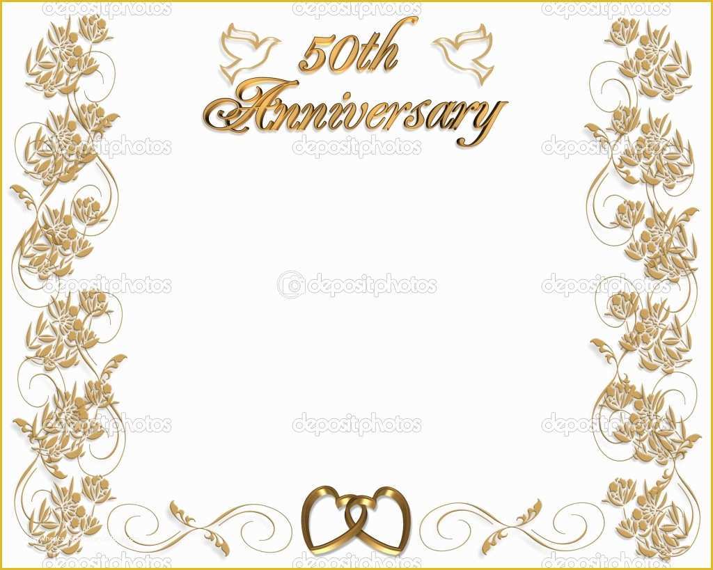 50th Anniversary Templates Free Of 50th Wedding Anniversary Invitations Templates Free