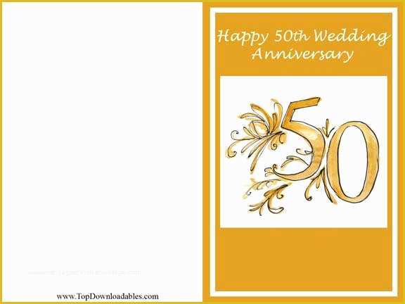 50th Anniversary Templates Free Of 7 Best Of Anniversary Card Free Printable Template
