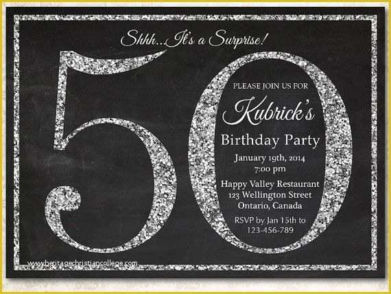 50th Anniversary Templates Free Of Ideas for 50th Birthday Invitations