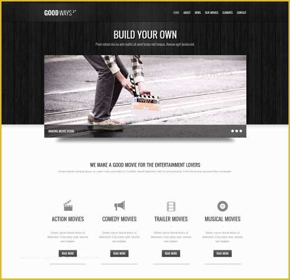 Actor Website Templates Free Download Of 20 Cinema Wordpress themes & Templates