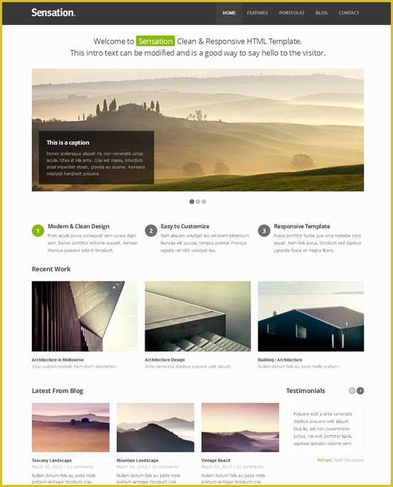 Actor Website Templates Free Download Of 40 Great Responsive HTML Website Templates 56pixels