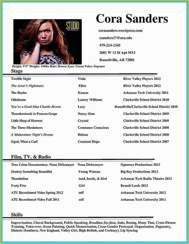 Actor Website Templates Free Download Of the 25 Best Acting Resume Template Ideas On Pinterest
