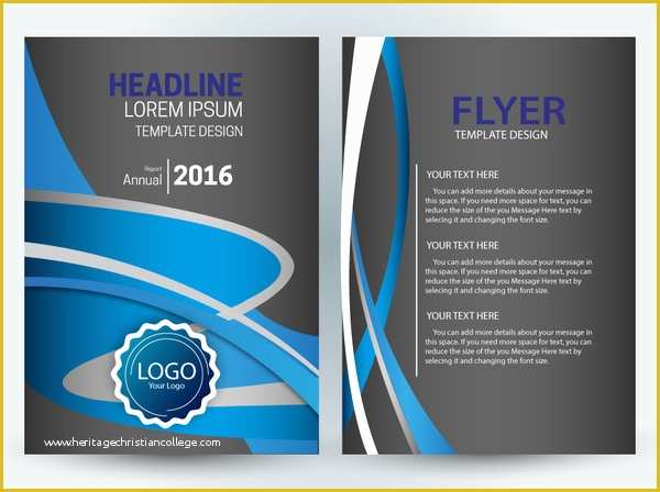 Adobe Illustrator Flyer Templates Free Download Of Flyer Template Design with Dark and Curves Background Free