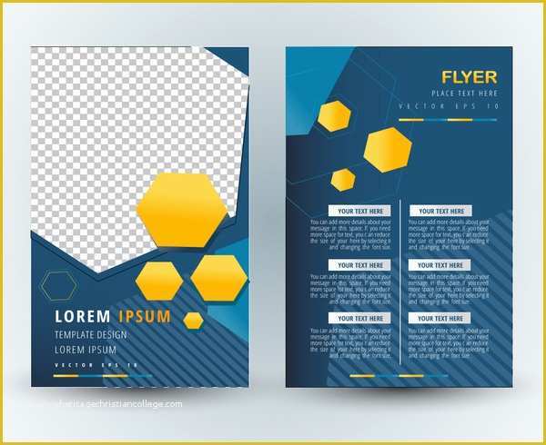 Adobe Illustrator Flyer Templates Free Download Of Flyer Template Vector Design with Abstract Geometric