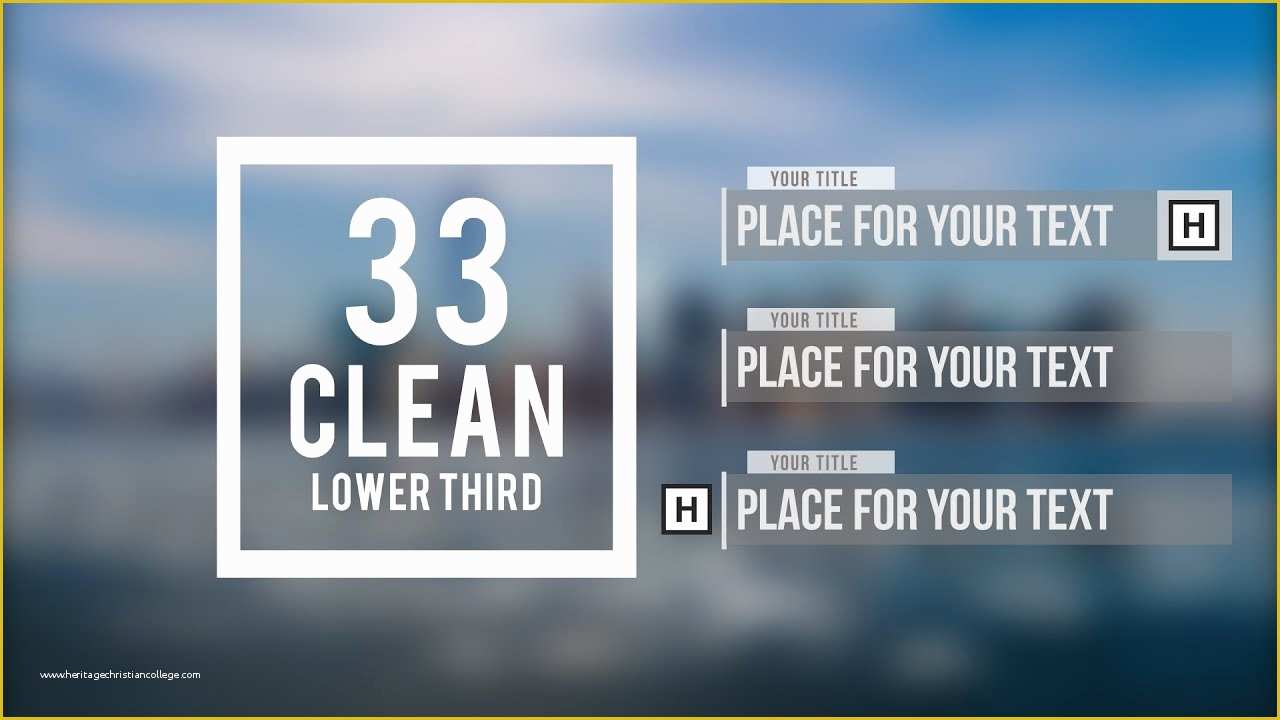 Adobe Premiere Templates Free Of Adobe after Effects 33 Clean Lower Third Free Template