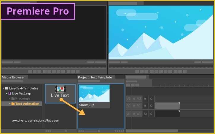 Adobe Premiere Templates Free Of How to Use Live Text Templates From after Effects In