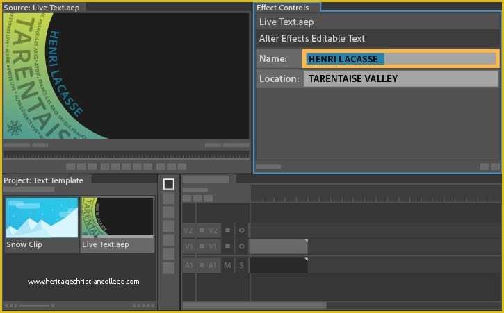 Adobe Premiere Templates Free Of How to Use Live Text Templates From after Effects In