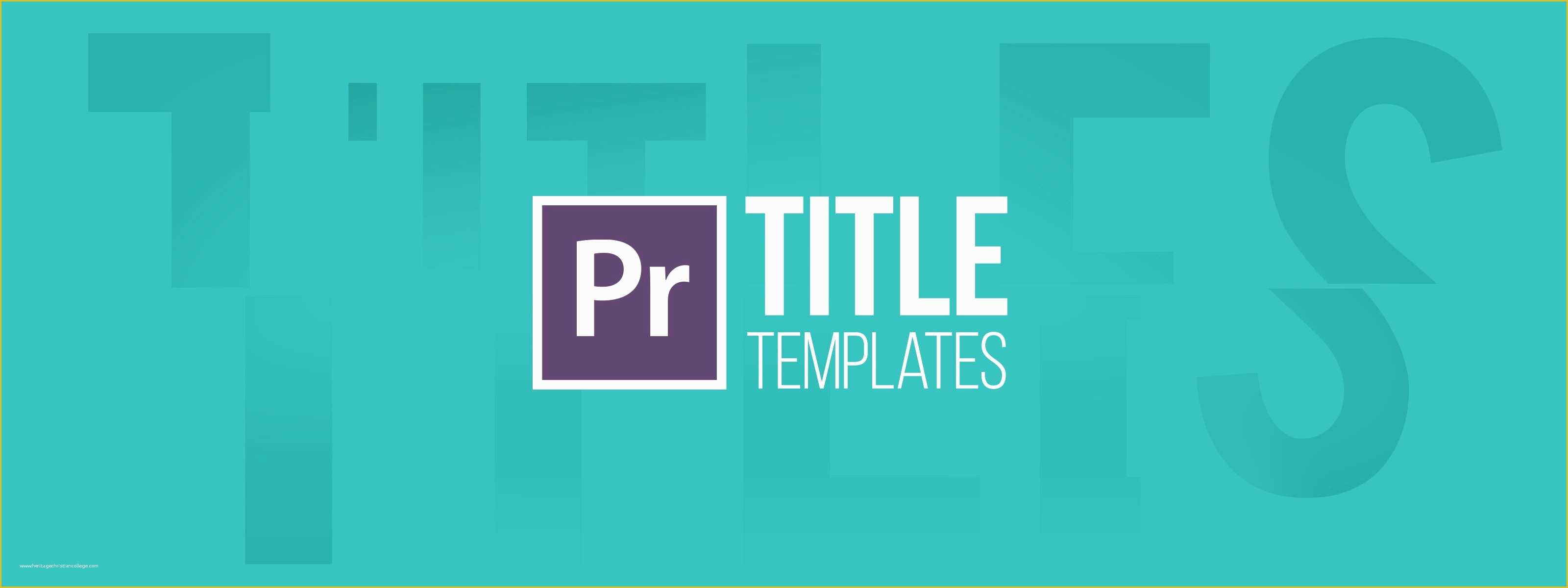 Adobe Premiere Templates Free Of Learn How to Use Our Premiere Pro Title Templates