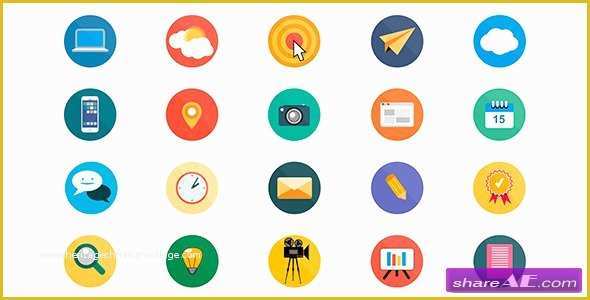 After Effects Animation Templates Free Download Of 20 Animated Icons after Effects Project Videohive