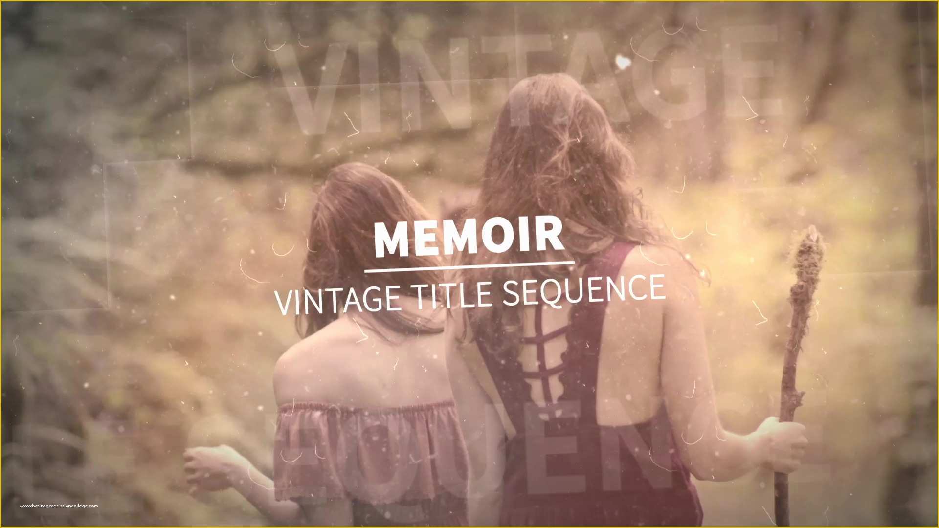 After Effects Templates Free Download Title Of Memoir Vintage Title Sequence after Effects Template