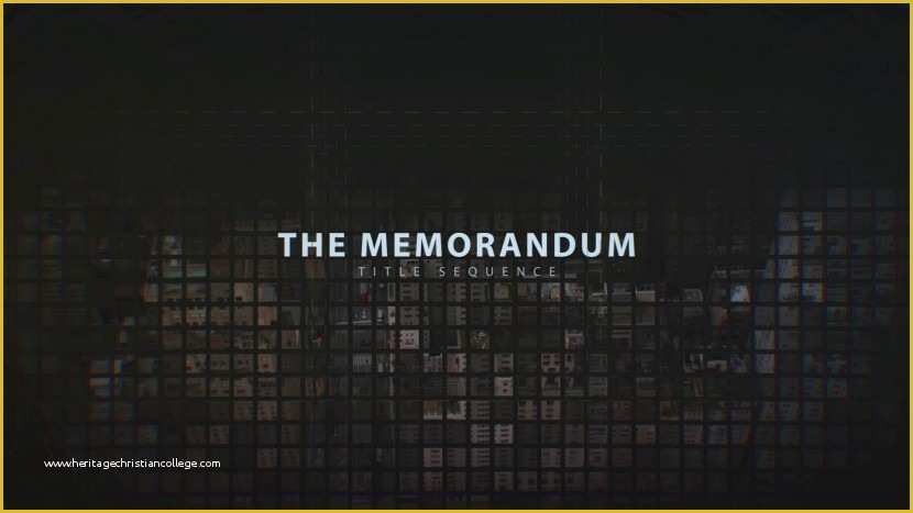 After Effects Templates Free Download Title Of Memorandum Title Sequence after Effects Template