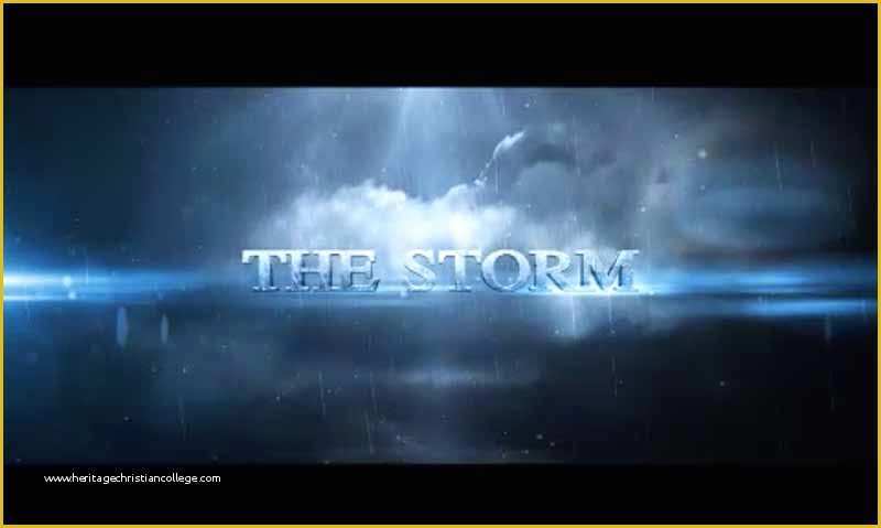 After Effects Templates Free Download Title Of Storm Intro after Effects Template Free Ae Templates