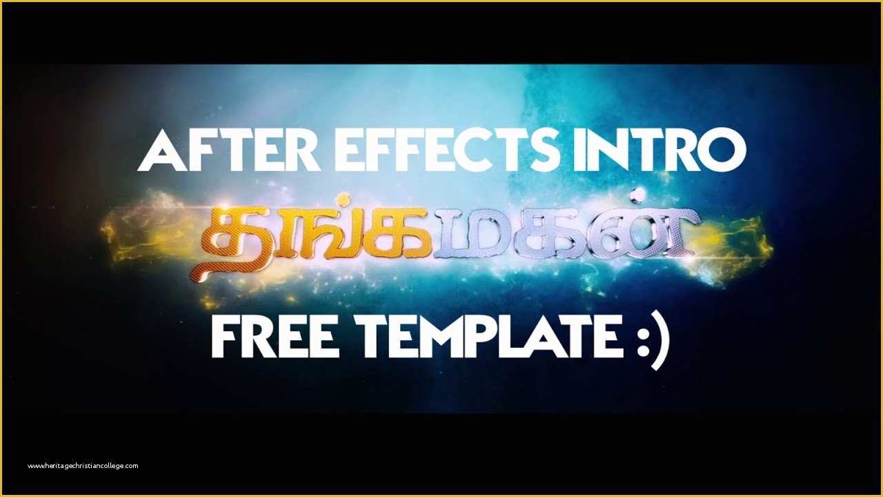 After Effects Templates Free Download Title Of Thangamagan Title Intro