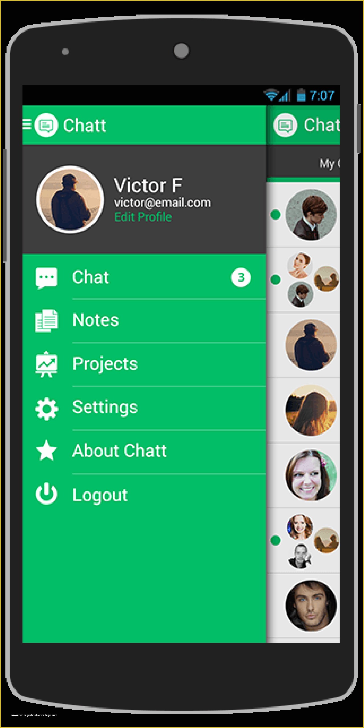 Android App Templates Free Of Buy Chatt android App Template Chat