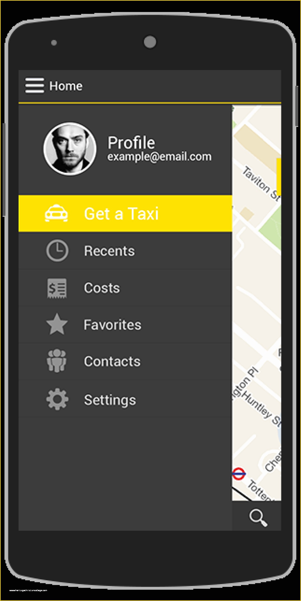 Android App Templates Free Of Buy Taxi android App Template Travel
