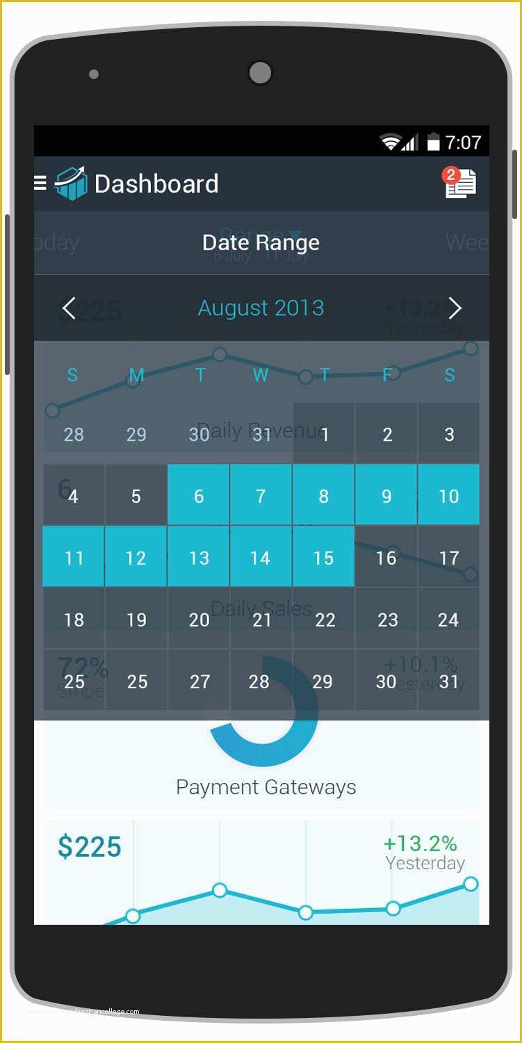 Android App Templates Free Of Dashboard android App Template