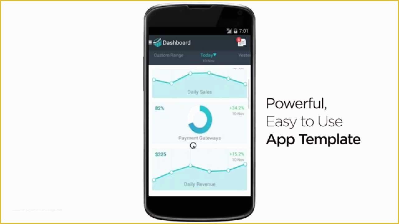 Android App Templates Free Of Dashboard android App Template