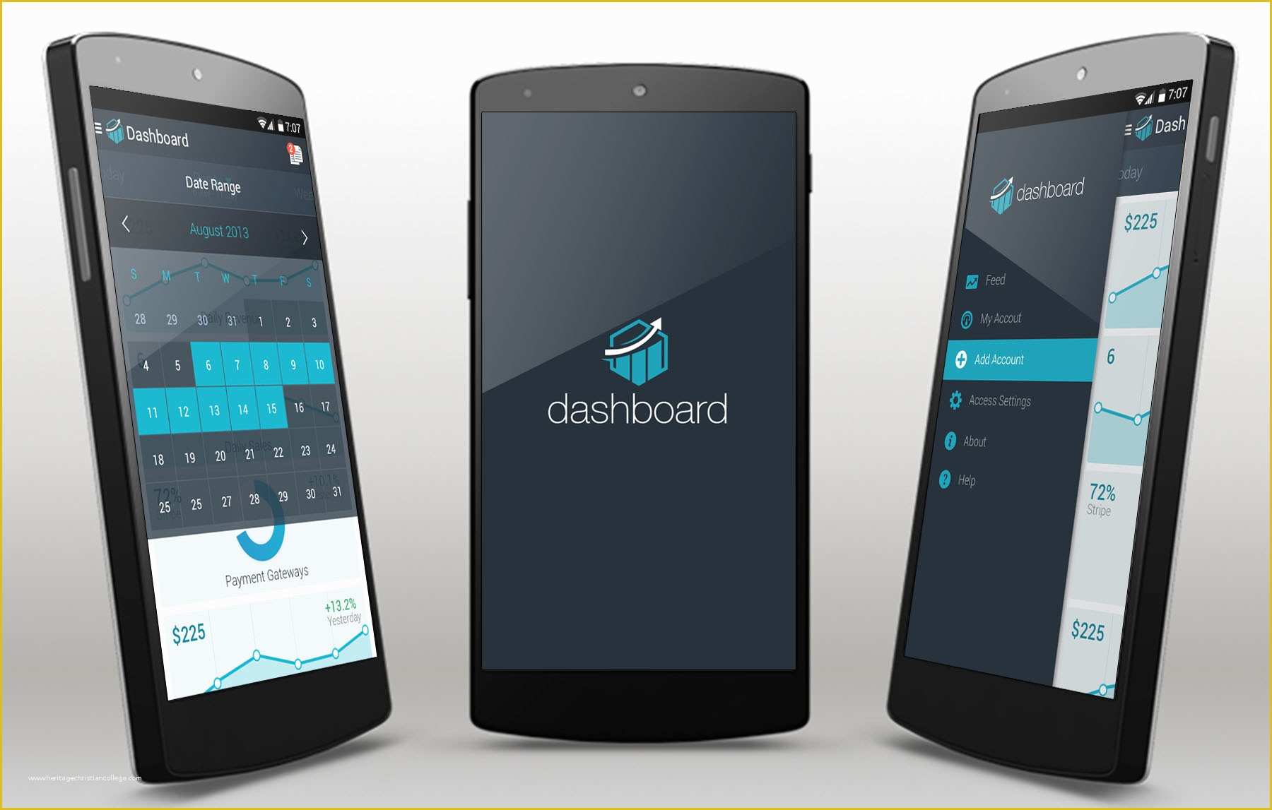 Android App Templates Free Of Dashboard android App Template