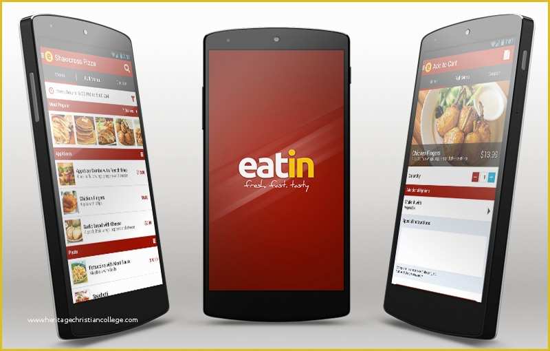 Android App Templates Free Of Eatin android App Template