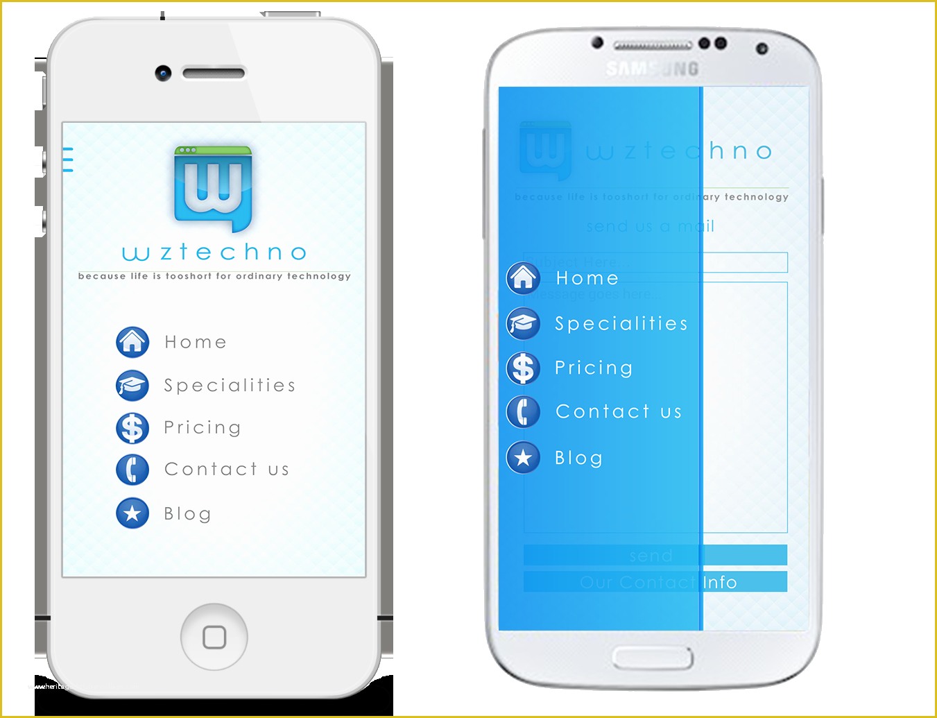 Android App Templates Free Of Wztechno Business Mobile android Ios Template by Wztechno