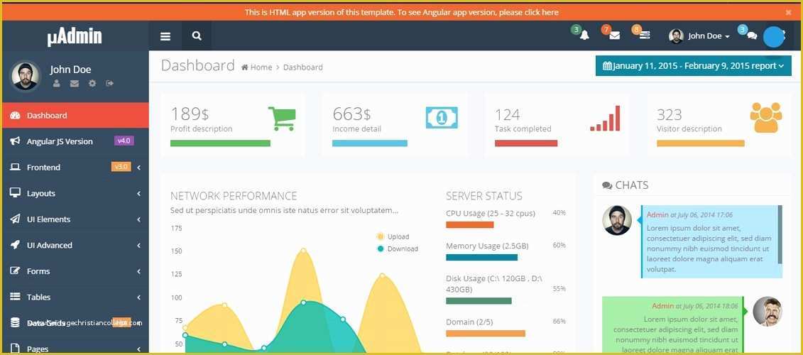 Angularjs Template Free Of Angular Layout Template Templates Station