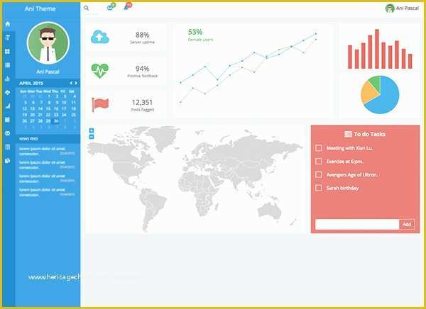 Angularjs Template Free Of Strapui Admin & Dashboard themes