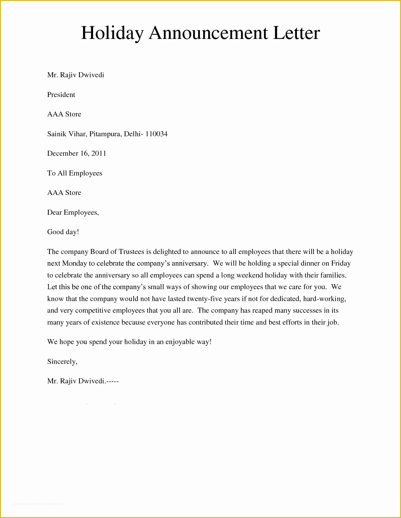 Announcement Email Template Free Of Announcement Letter Samples Mughals