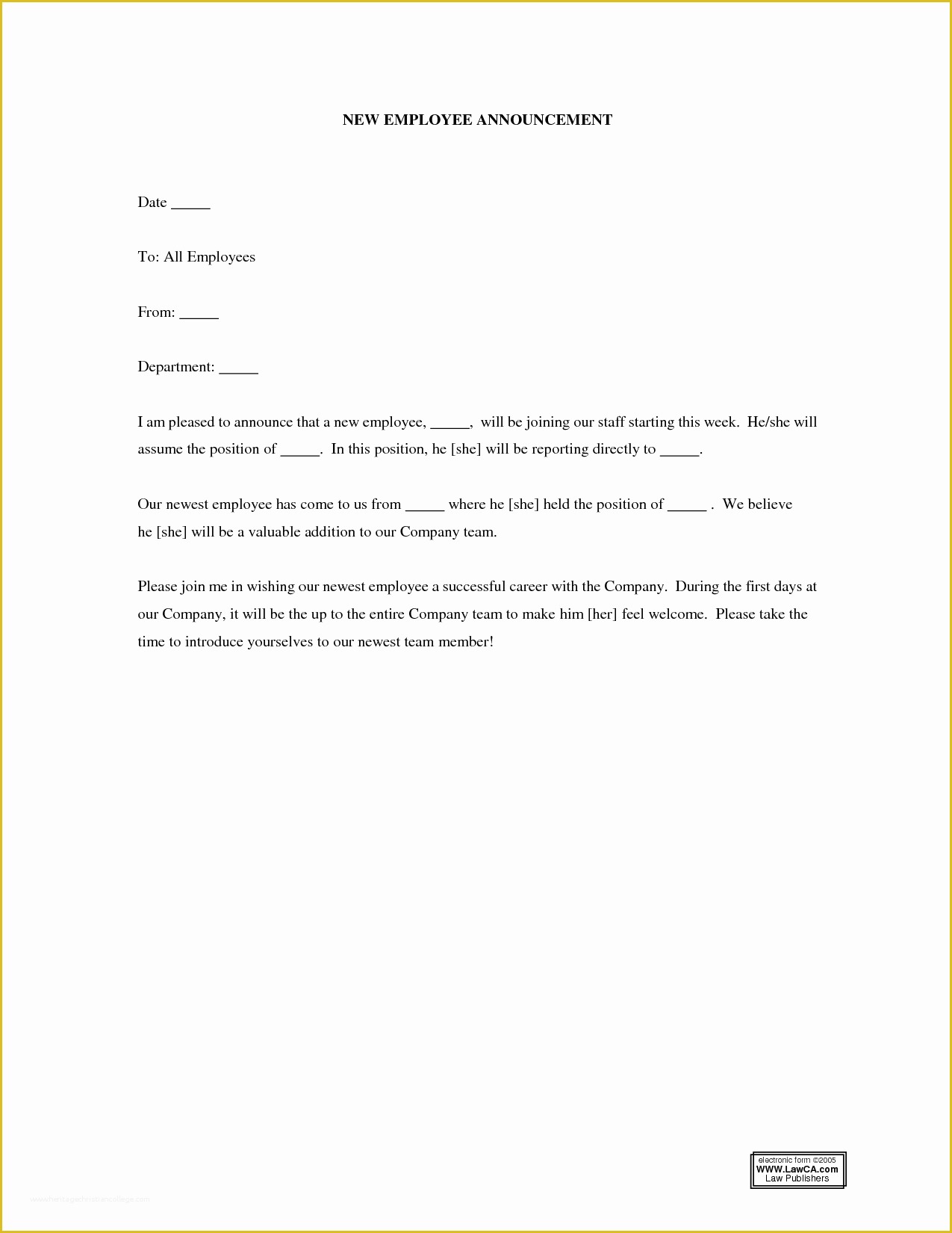 Announcement Email Template Free Of Best S Of New Employee Wel E Email Template New