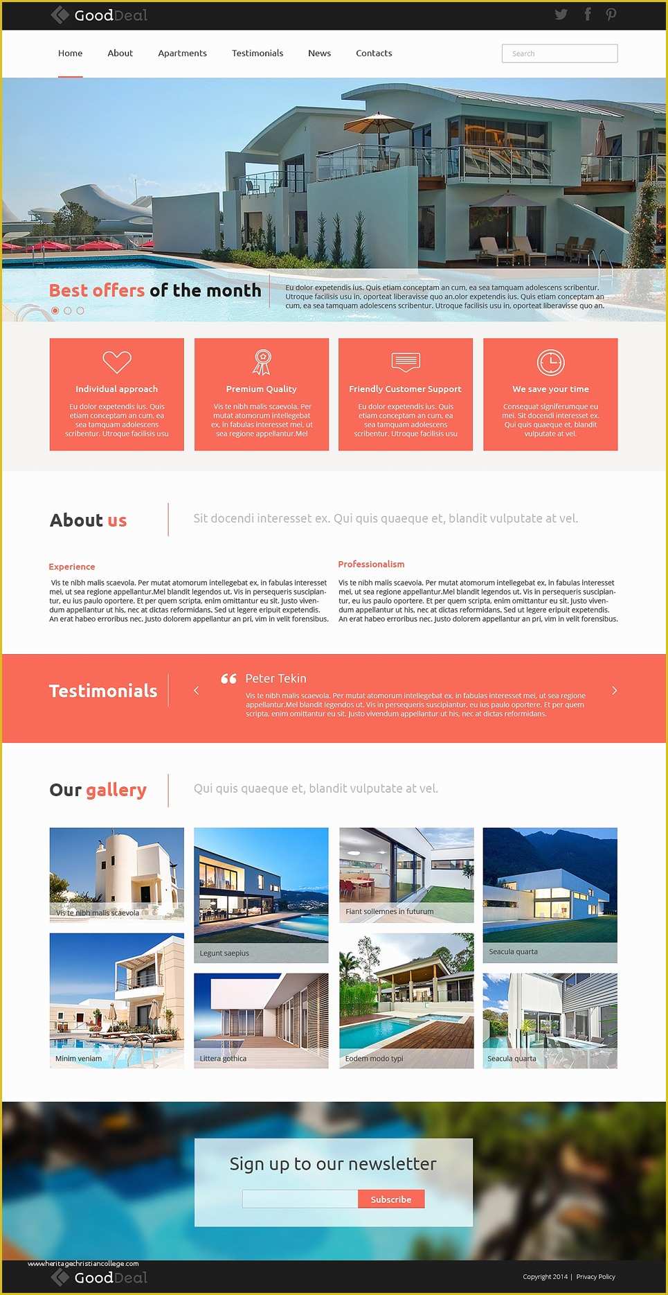 Apartment Website Templates Free Download Of Apartments for Rent Joomla Template