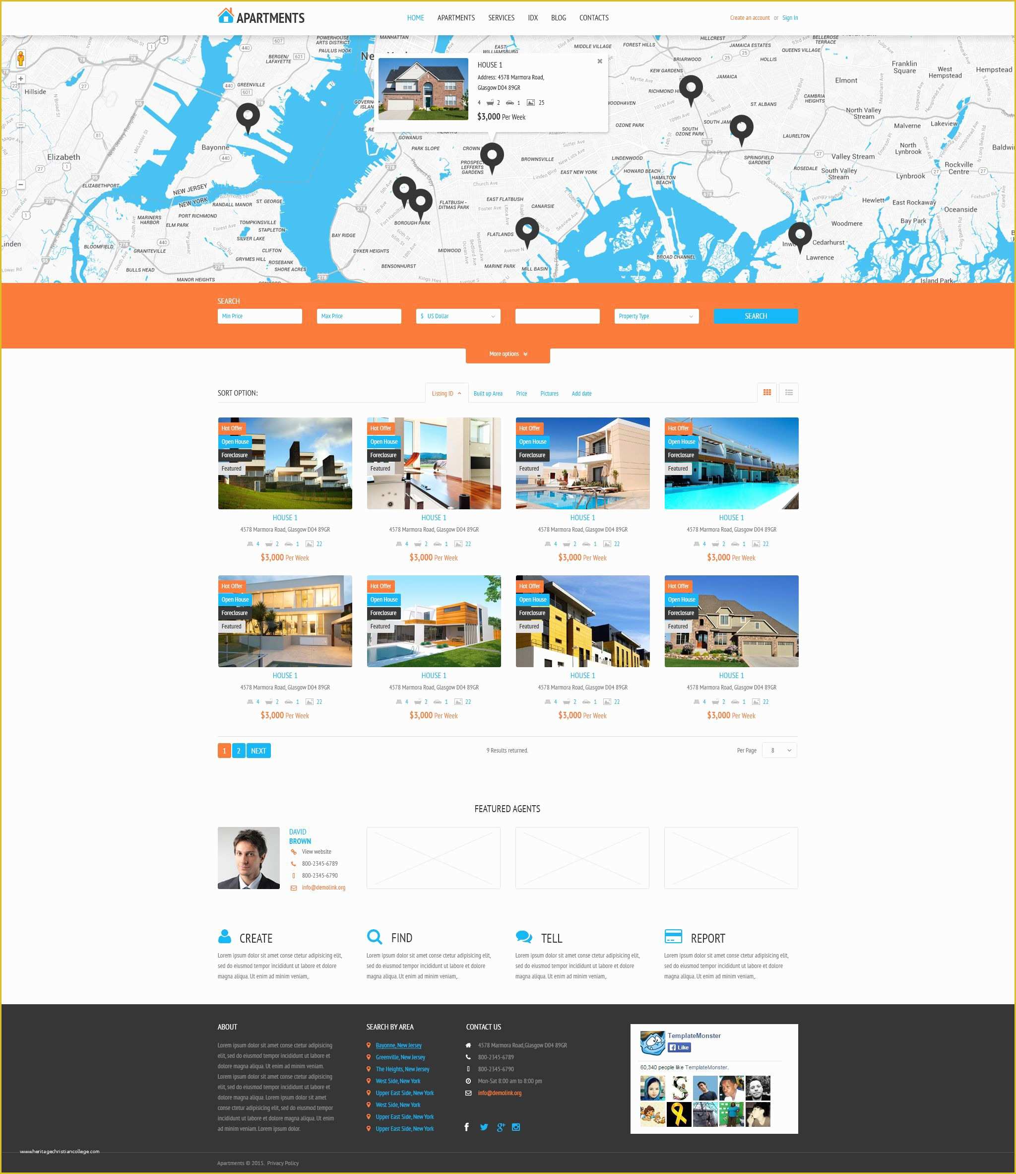 Apartment Website Templates Free Download Of Real Estate Wordpress Template