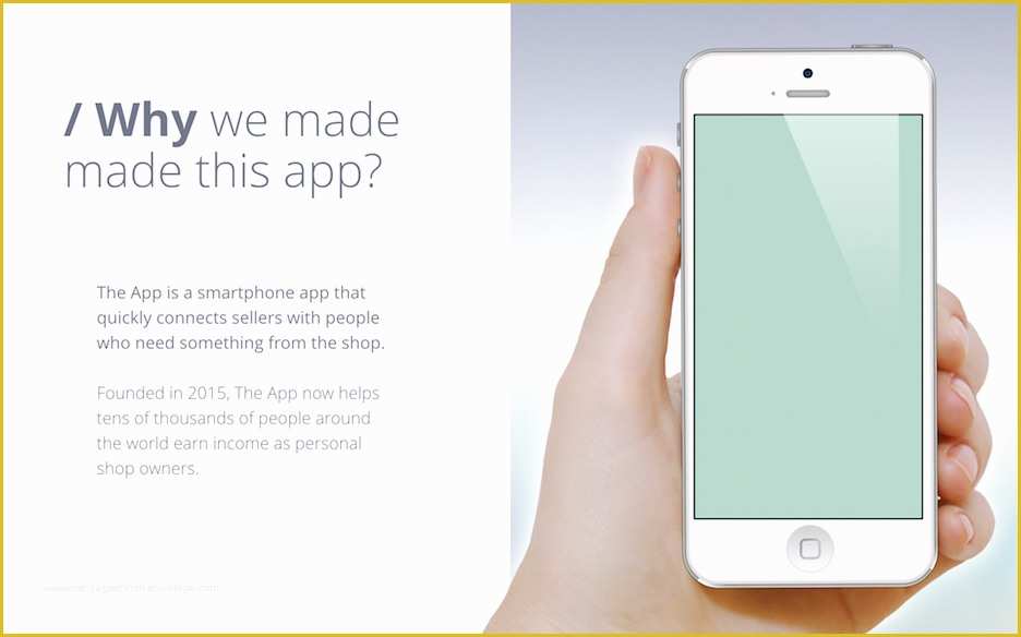 App Presentation Template Free Of iPhone App Powerpoint Template — Improve Presentation