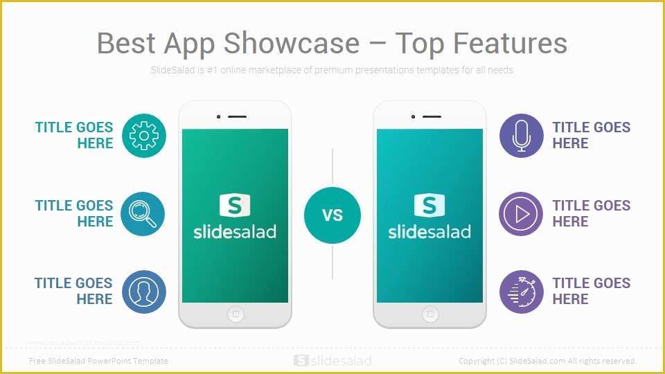 App Presentation Template Free Of Mobile App Presentation Ppt Template Mobile Apps Free