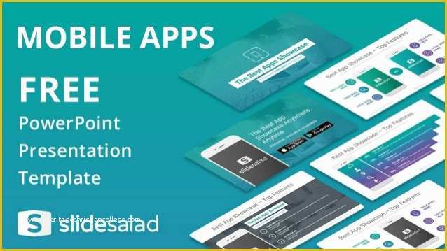 App Presentation Template Free Of Mobile Apps Free Powerpoint Presentation theme