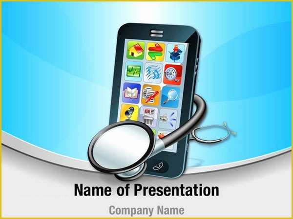 App Presentation Template Free Of Mobile Medical Apps Powerpoint Templates Mobile Medical