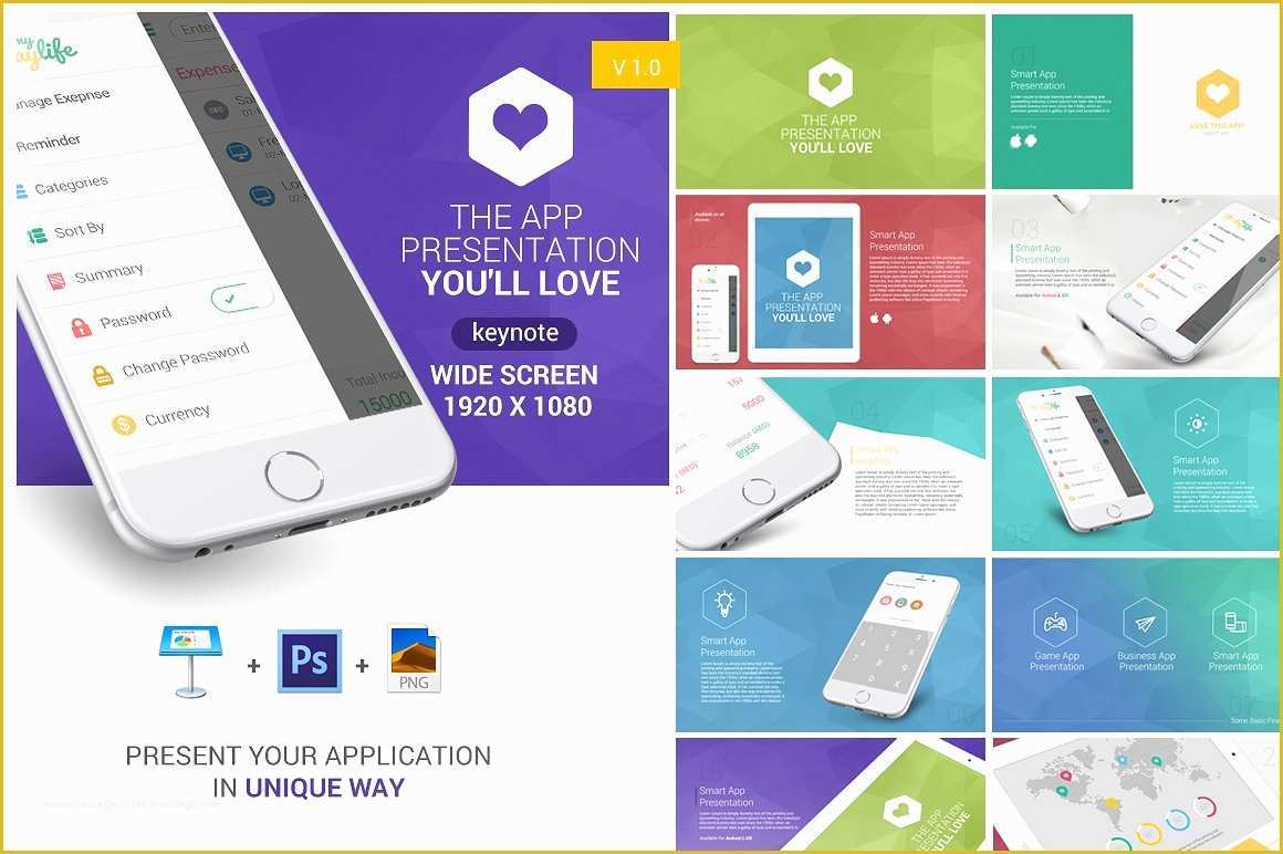 App Presentation Template Free Of My App Presentation Keynote Presentation Templates