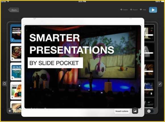 App Presentation Template Free Of Slidepocket Powerpoint Like Ipad Presentation App with