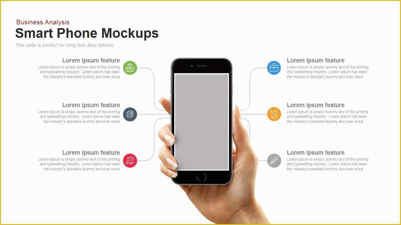 App Presentation Template Free Of Smartphone Mockup Powerpoint Template and Keynote Slide