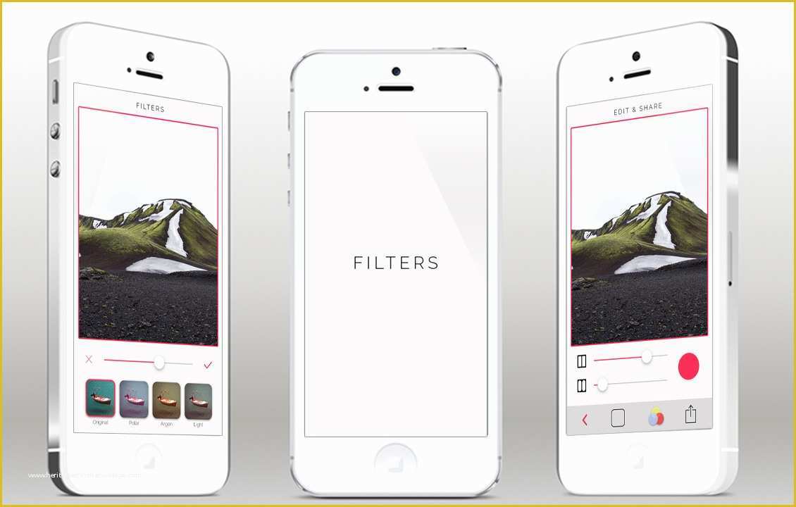 App Templates Free Of iPhone App Template Psd