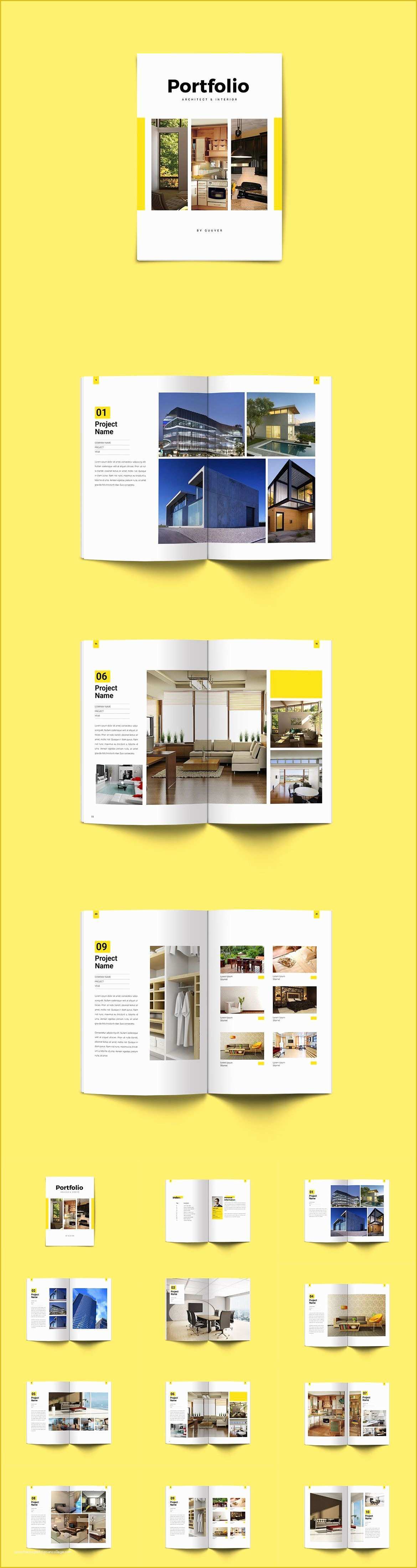 Architecture Portfolio Template Indesign Free Of Minimal Interior & Architecture Portfolio Brochure