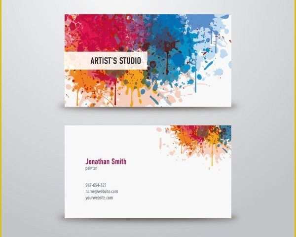 Art Business Cards Templates Free Of 25 Best Ideas About Artist Business Cards On Pinterest