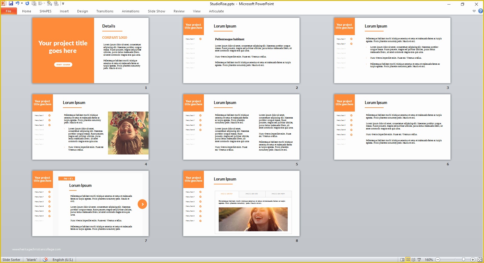 Articulate Storyline Templates Free Download Of Free Powerpoint Template In Articulate Rise Style