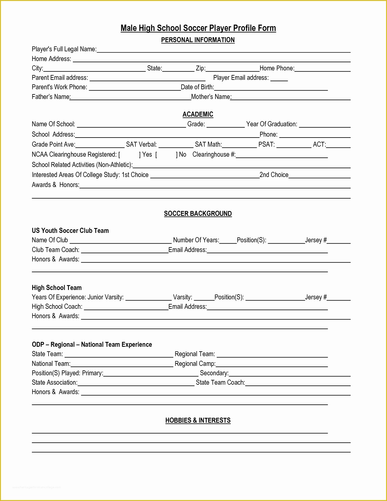 Athlete Profile Template Free Of 28 Of athlete Info Sheet Template