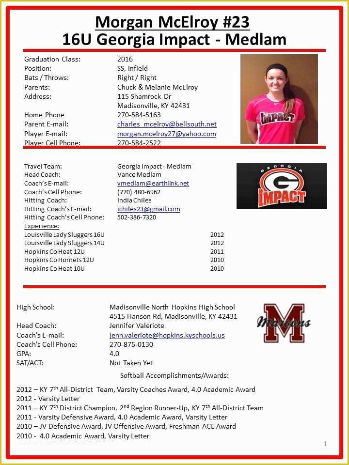 Athlete Profile Template Free Of Image Result for Player Profile Sheet Template
