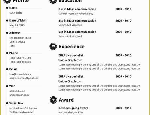 Attractive Resume Templates Free Download Of 30 Free &amp; Beautiful Resume Templates to Download Hongkiat