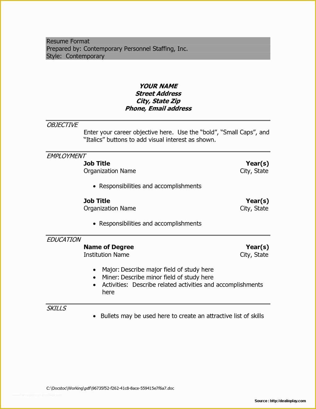 Attractive Resume Templates Free Download Of attractive Resume Templates Free Download Doc Resume