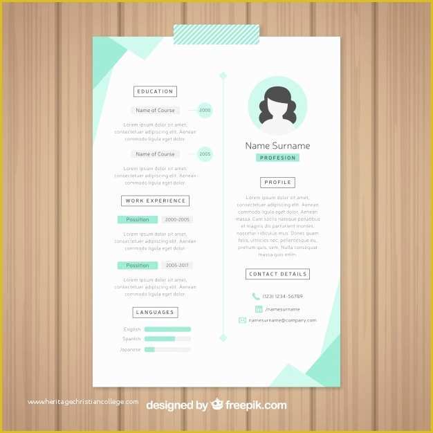 Attractive Resume Templates Free Download Of Beautiful Resume Template Vector