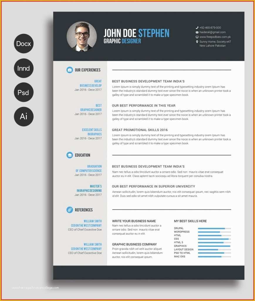Attractive Resume Templates Free Download Of Free attractive Resume Templates Free Download 40 Best