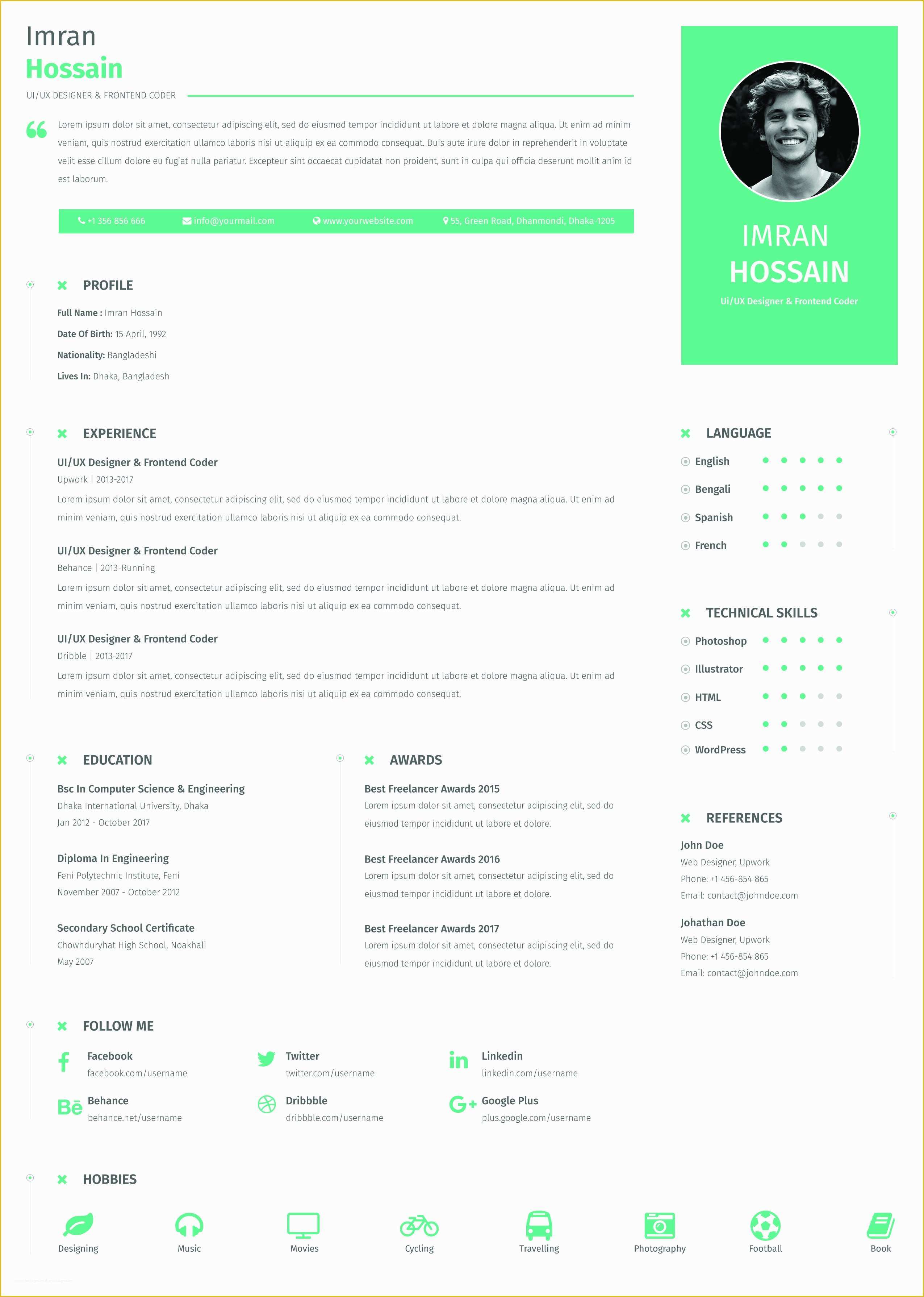 Attractive Resume Templates Free Download Of Resume Templates Free Download Word